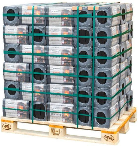 Rekord – Pallet 500 kg bruinkoolbriketten (880 stuks)
