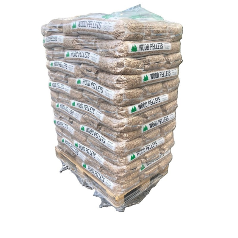Pallet 65 zakken naaldhout pellets 15 kg – 975 kg DIN+